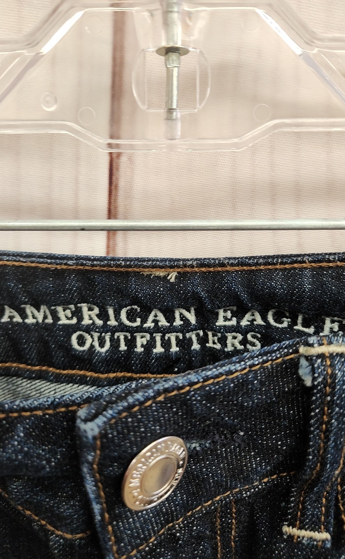 American Eagle Women's Size 4 HI-Rise Festival Blue Shorts