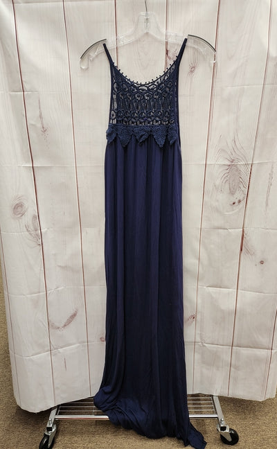 Sweet Lovely by Jen Women's Size L Navy Dress