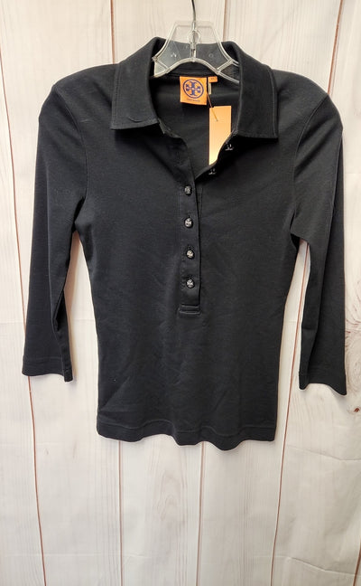 Tory Burch Women's Size XS Black Long Sleeve Top