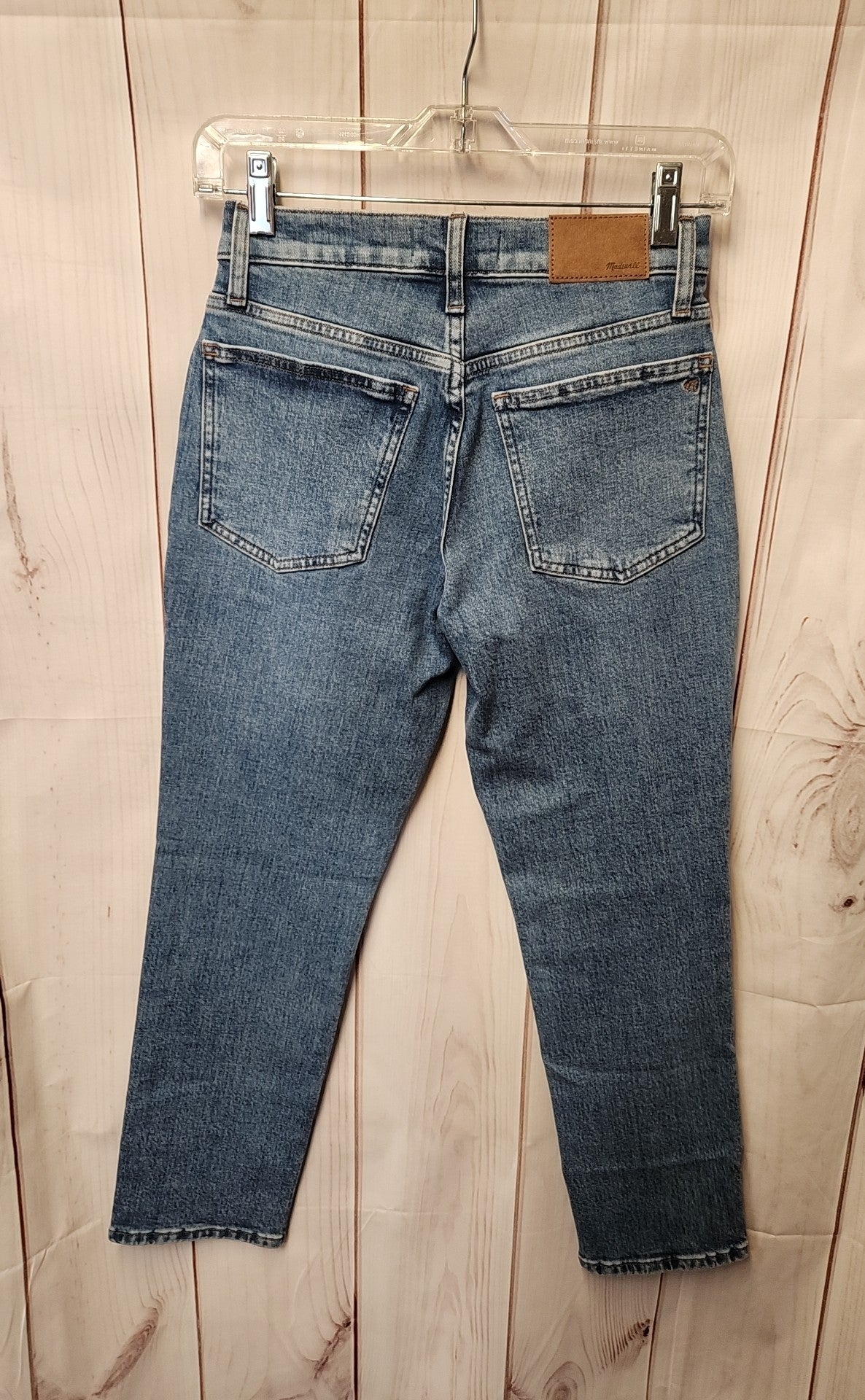 NWT Madewell Women's Size 24 Petite Blue Jeans The Mid-Rise Perfect Vintage Jean