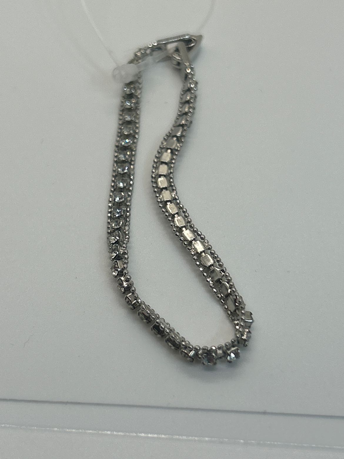 Rhinestone Tennis Bracelet 7-1/4"