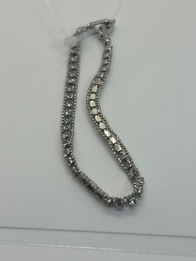 Rhinestone Tennis Bracelet 7-1/4"