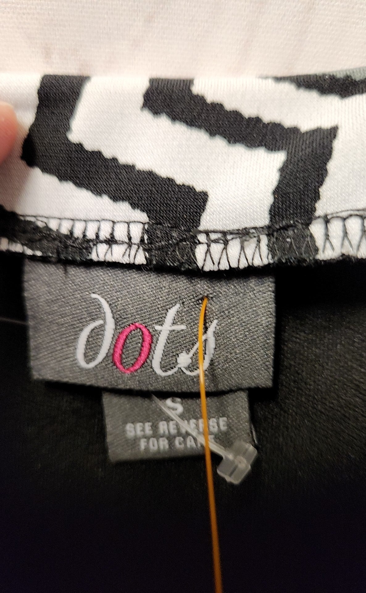 Dots Women's Size S Black & White Jumpsuit