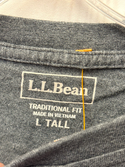 NWT LL Bean Men's Size L Tall Gray Shirt