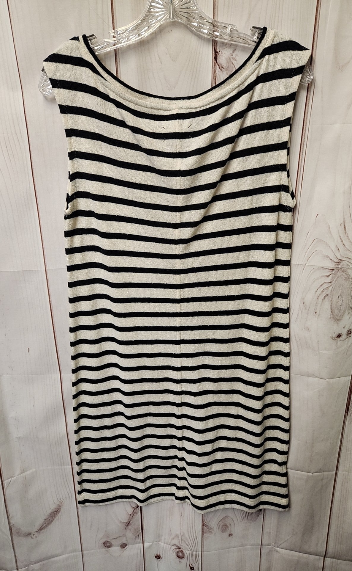 Lou & Grey Women's Size M White & Black Dress