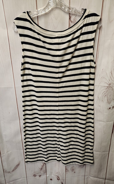 Lou & Grey Women's Size M White & Black Dress