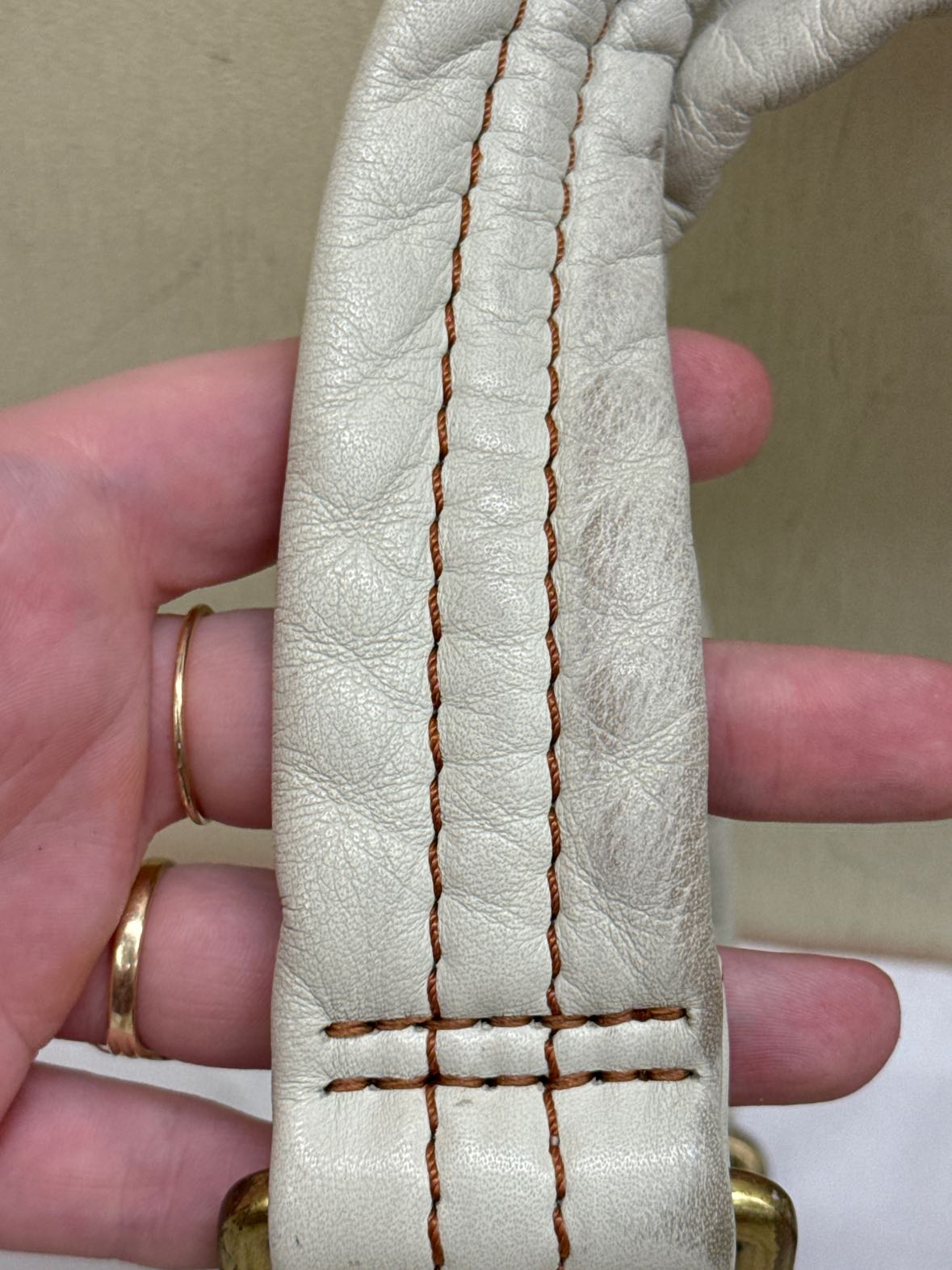 Marc by Marc Jacobs White Leather Purse Bag AS IS - marks/wear