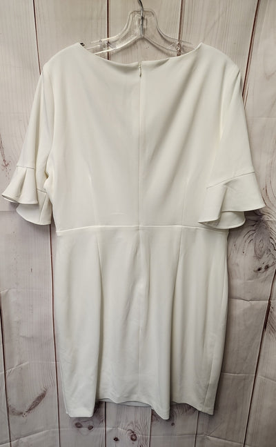 NWT DKNY Women's Size 16 White Dress