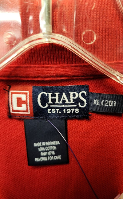 NWT Chaps Boy's Size 20 Red Shirt