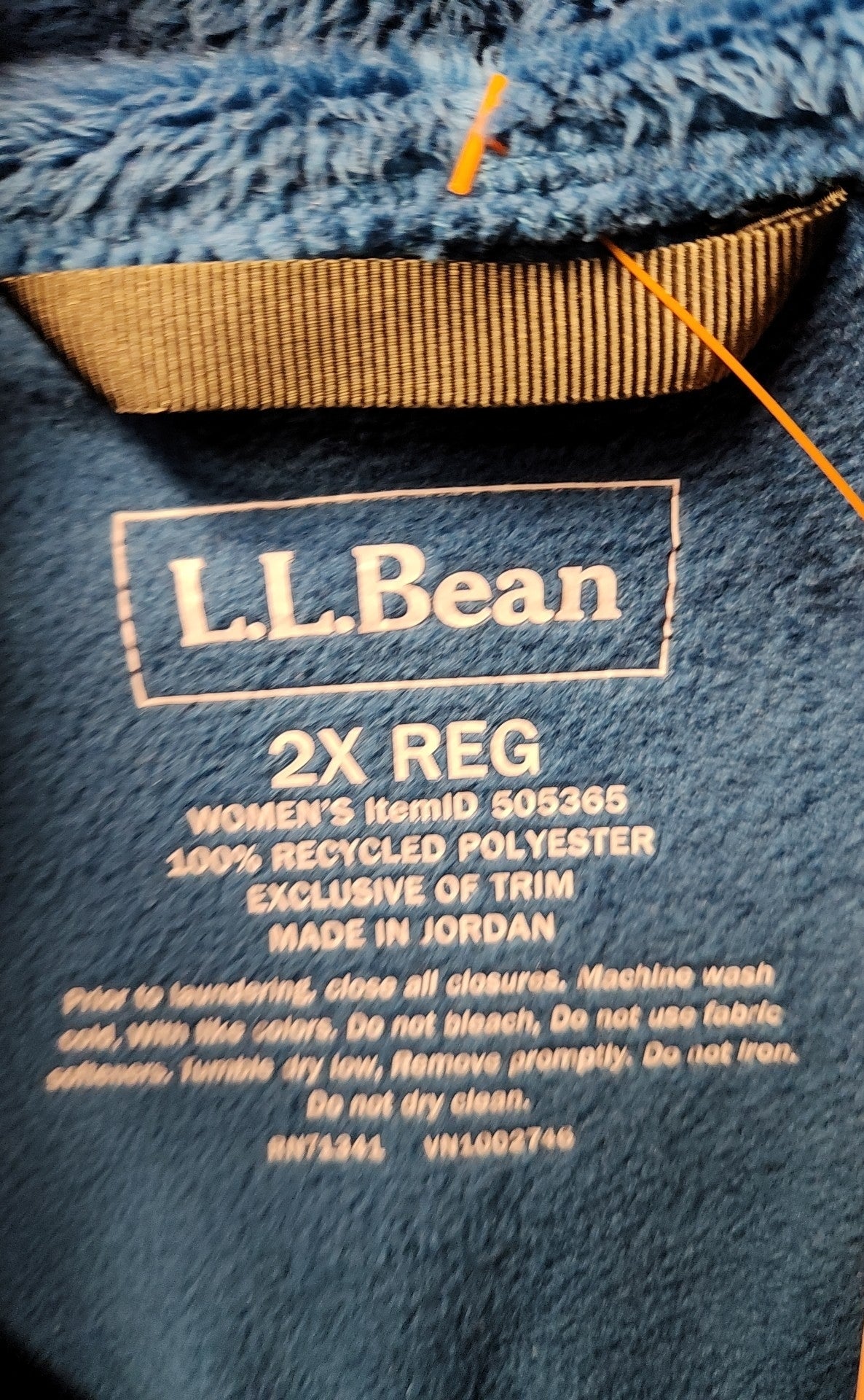 LL Bean Women's Size 2X Blue Jacket