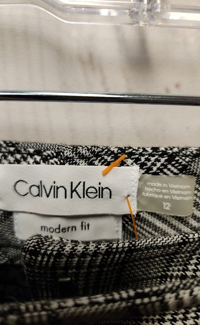Calvin Klein Women's Size 12 Gray Pants
