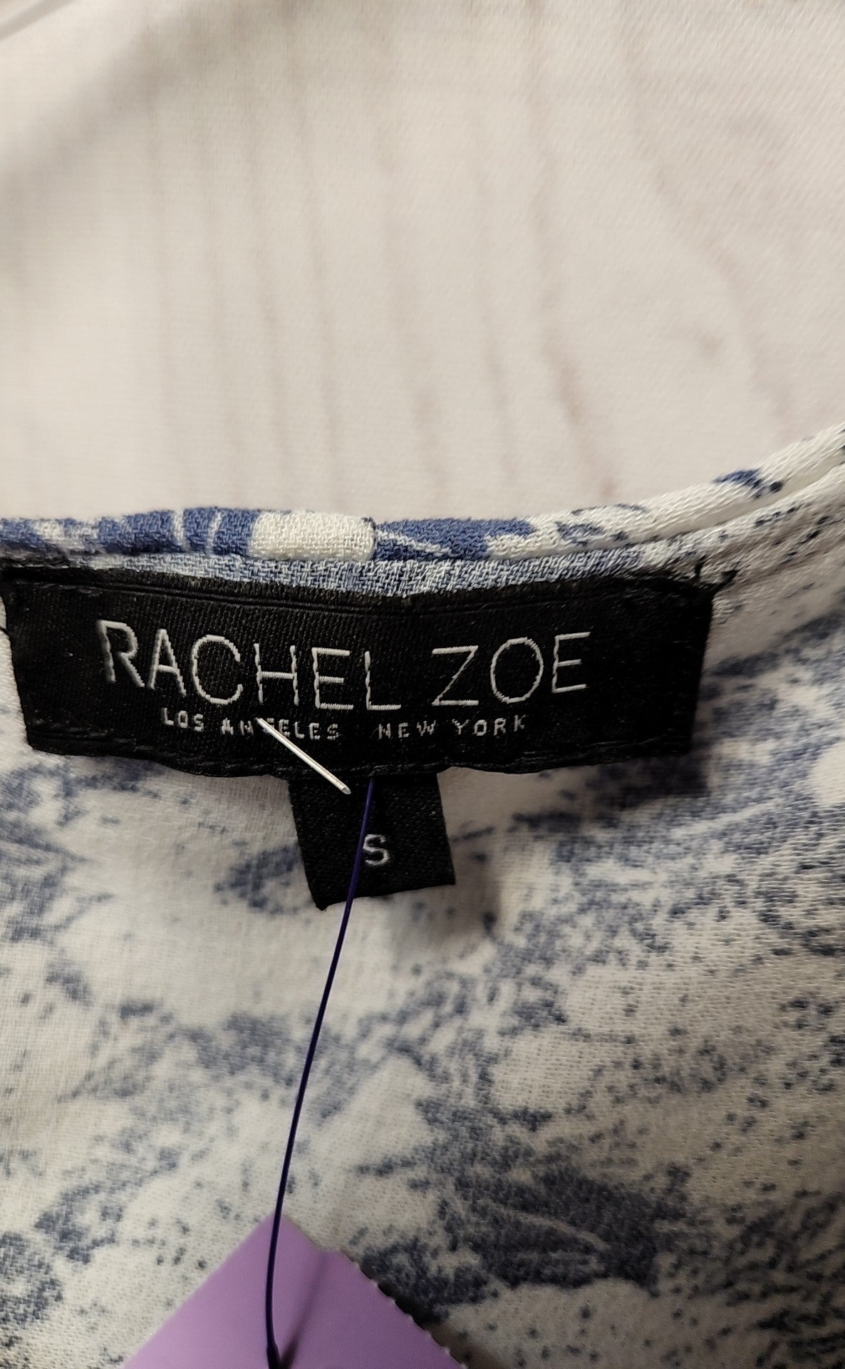 Rachel Zoe Women's Size S Blue Floral Dress