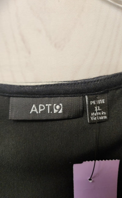 Apt 9 Women's Size XL Black Short Sleeve Top