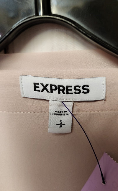 Express Women's Size S Pale Pink Long Sleeve Top