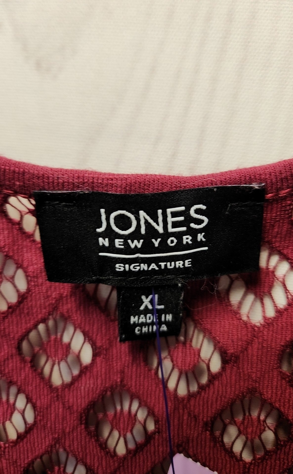 Jones New York Women's Size XL Pink Sleeveless Top