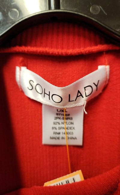 Soho Women's Size L/XL Red Sleeveless Top