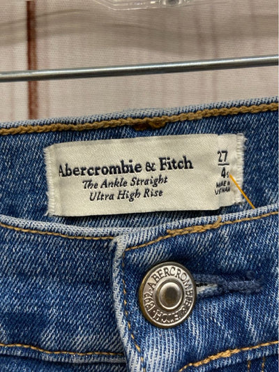 Abercrombie & Fitch Women's Size 4 Blue Jeans the Ankle Straight Ultra High Rise