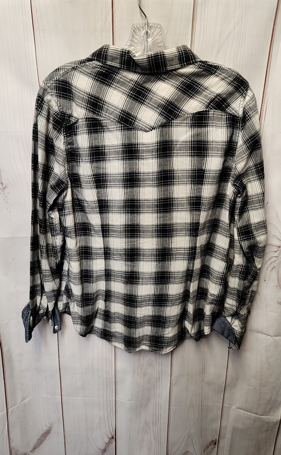 Levis Women's Size L Black & White Long Sleeve Top