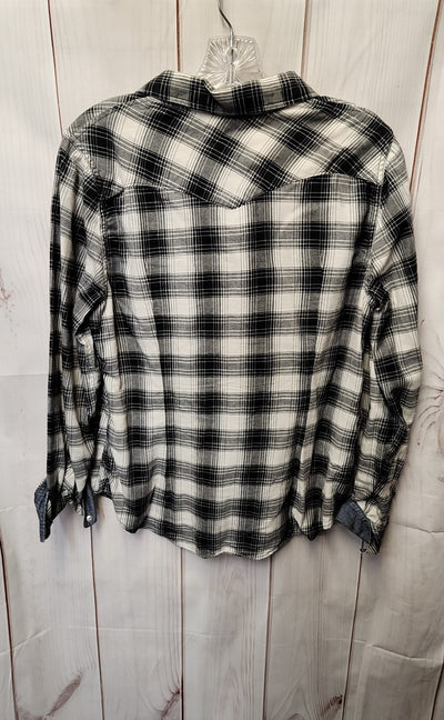 Levis Women's Size L Black & White Long Sleeve Top