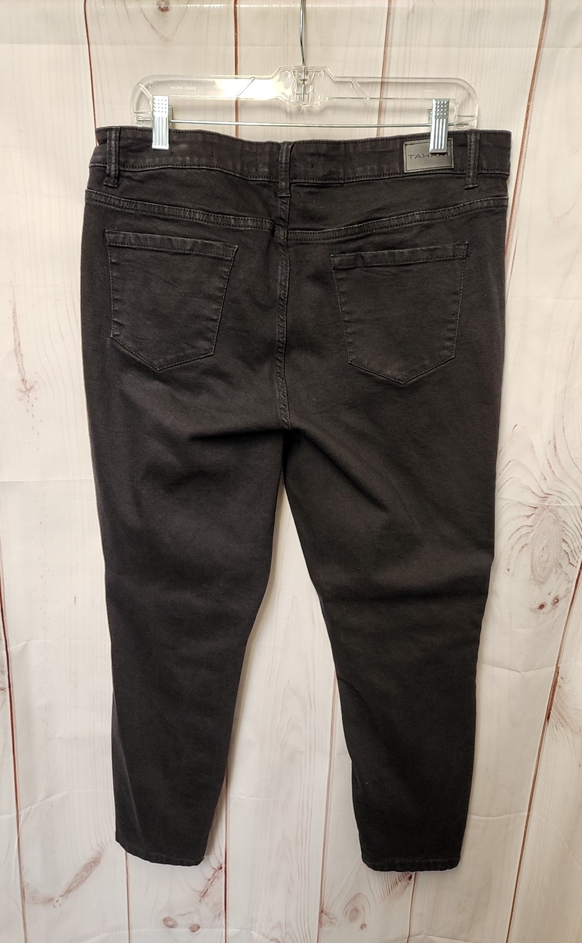 Tahari Women's Size 33 (15-16) Black Jeans Kelly Mid Rise Skinny