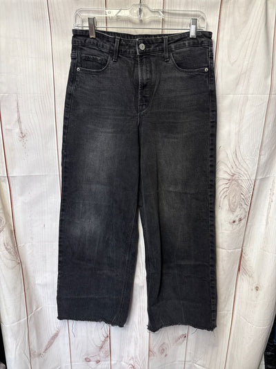 Old Navy Women's Size 28 (5-6) Black Jeans Extra High rise Wide Leg
