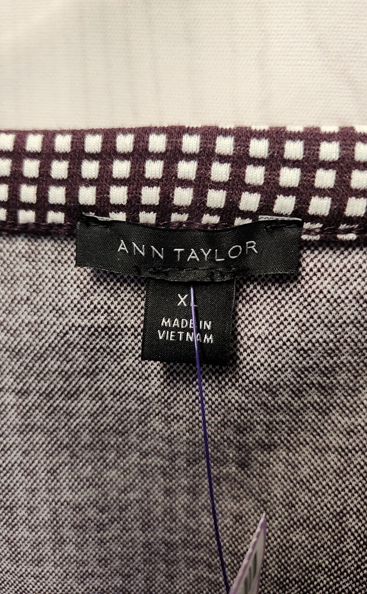 Ann Taylor Women's Size XL Purple Short Sleeve Top