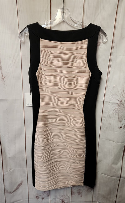 NWT Calvin Klein Women's Size 8 Black & Beige Dress