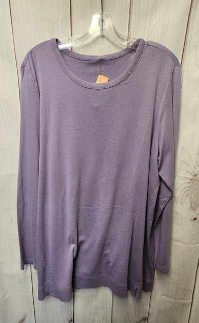 J Jill Women's Size XL Purple Long Sleeve Top