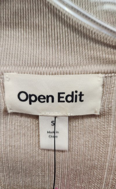 Open Edit Women's Size S Beige Cardigan