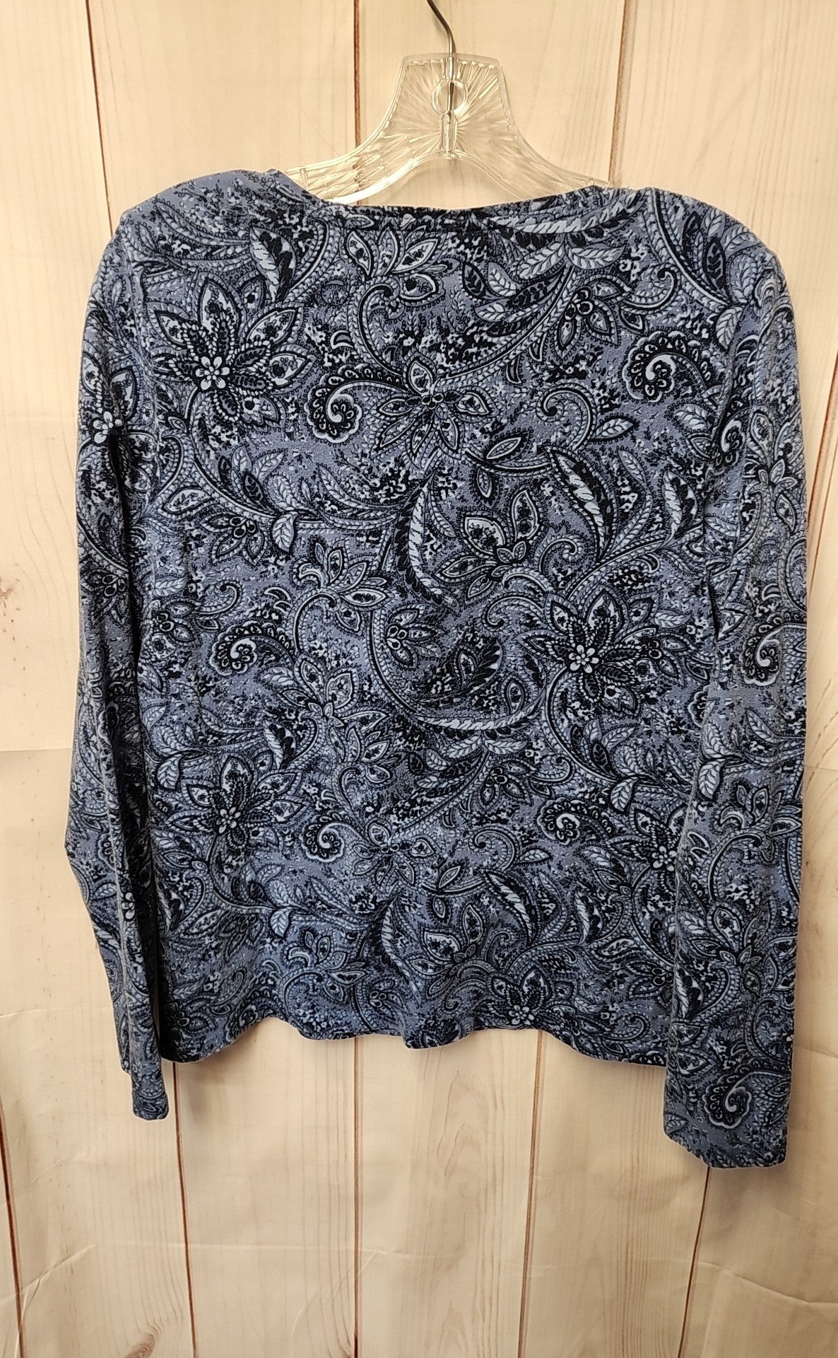 Talbots Women's Size M Blue Long Sleeve Top