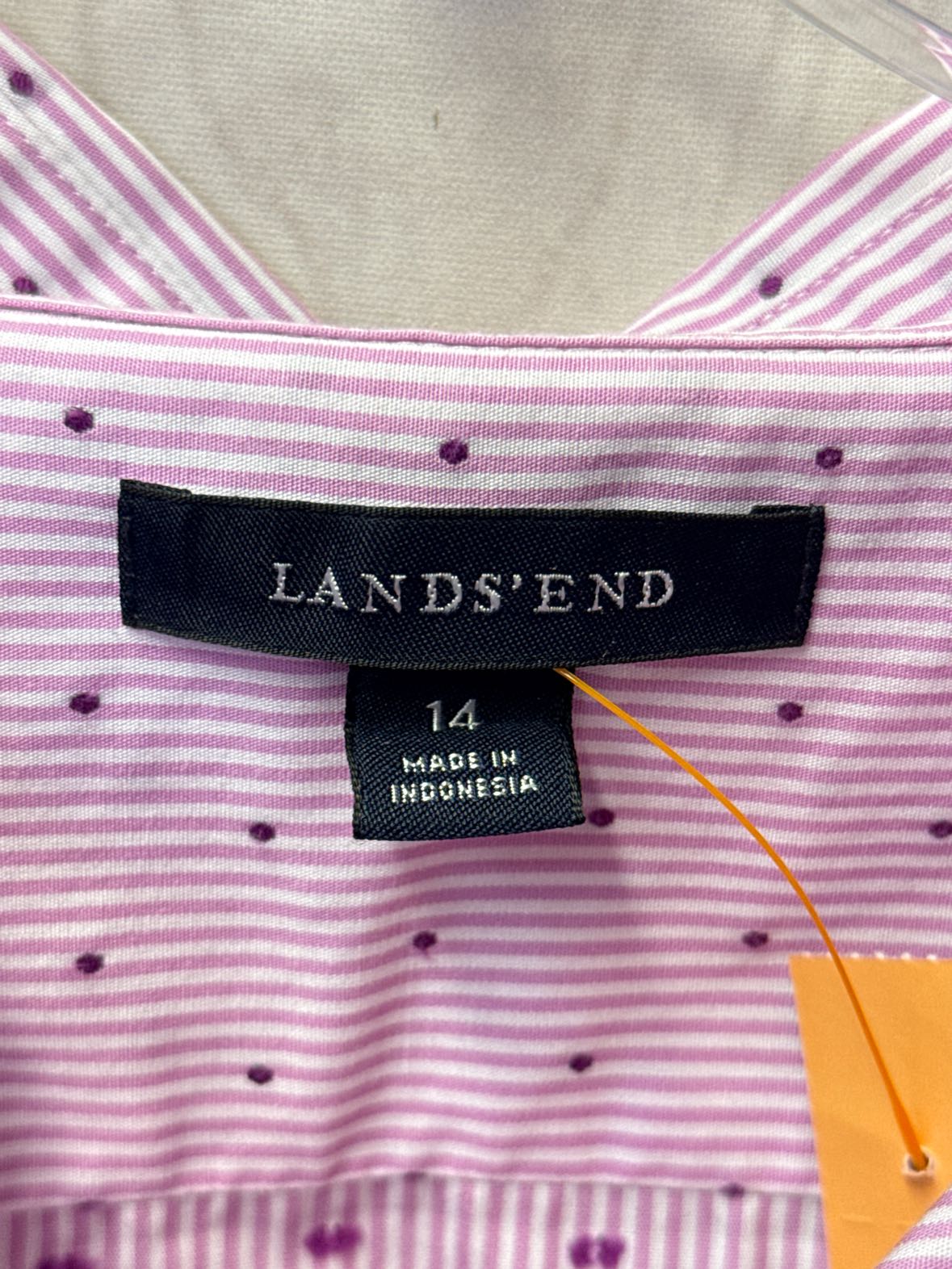 Lands End Women's Size 14 Pink Long Sleeve Top