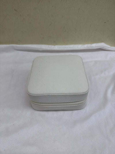 White Travel Jewelry Box
