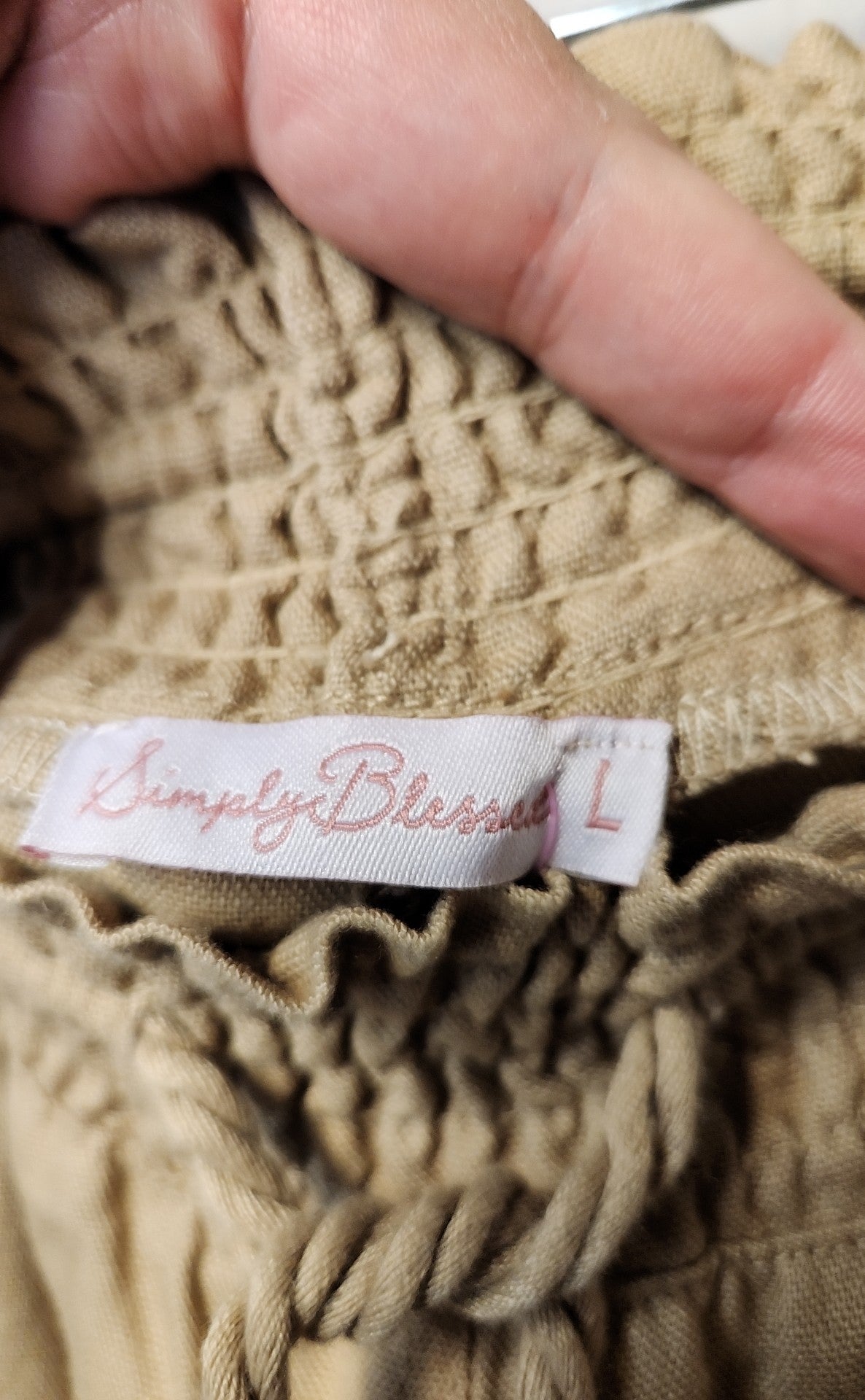 Simply Blessed Women's Size L Brown Pants