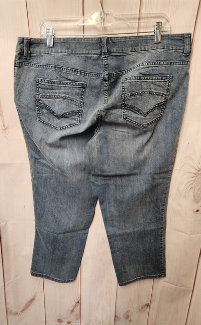 Chico's Platinum denim Women's Size 3 = US 16 Blue Jeans