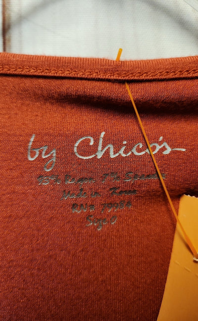Chico's Women's Size 0 = US S Red Long Sleeve Top