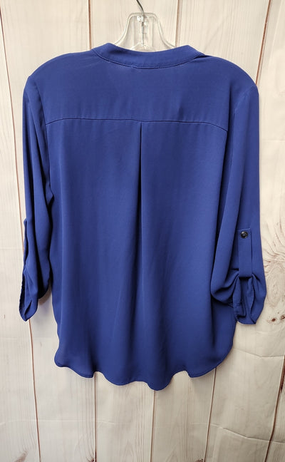 Lush Women's Size M Blue Long Sleeve Top