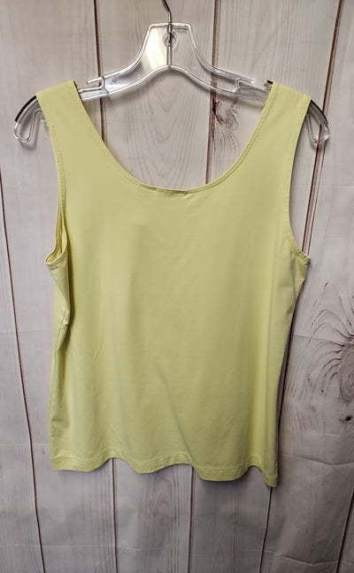 Chico's Women's Size 2 = US L Yellow Sleeveless Top