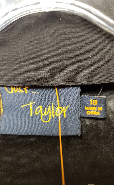 Just Taylor Women's Size 10 Black Dress