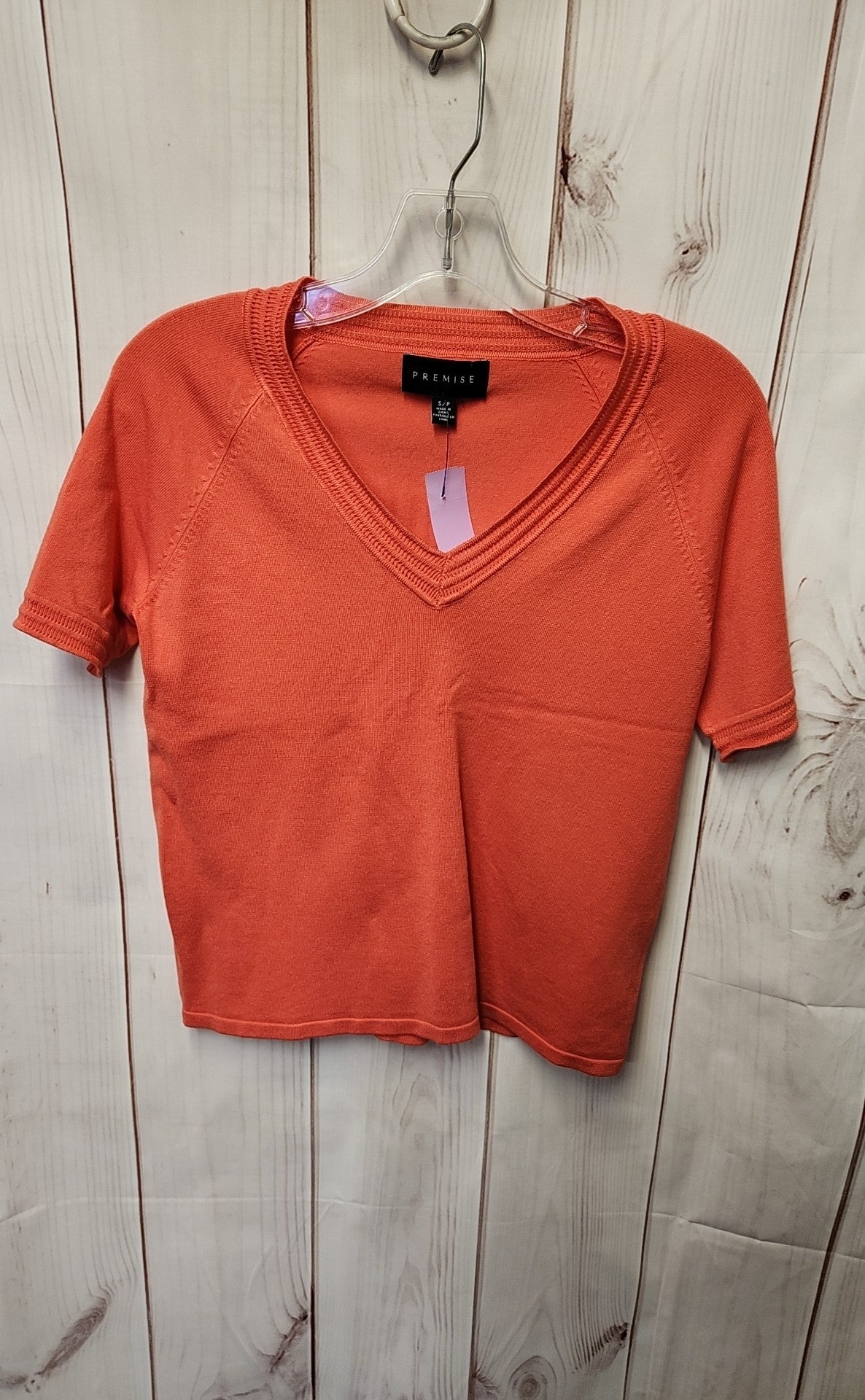 Premise Women's Size S Coral Short Sleeve Top