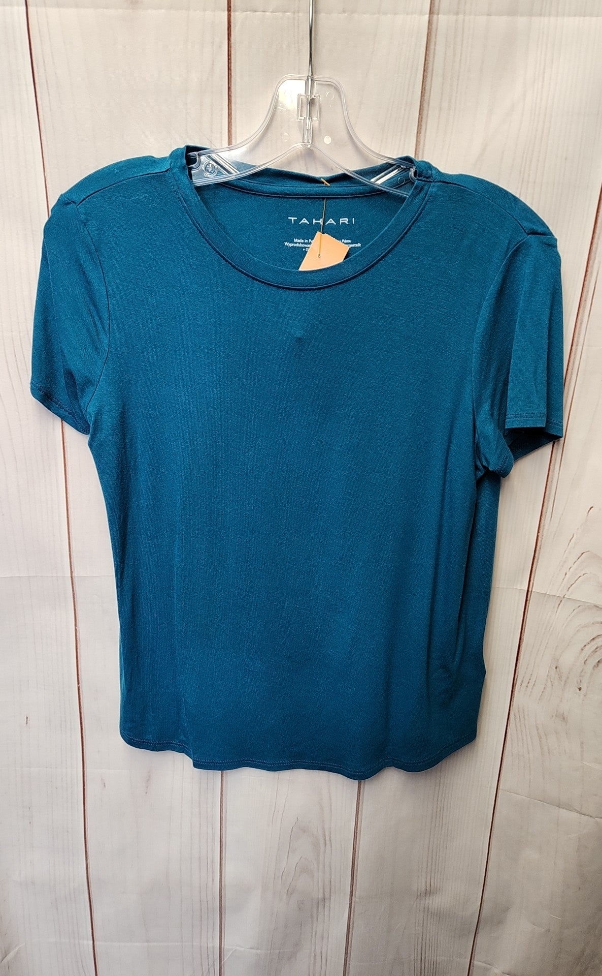 Tahari Women's Size XS Teal Short Sleeve Top