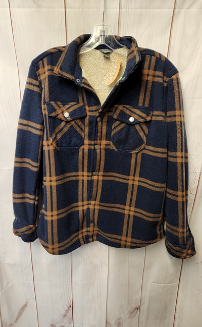 Eddie Bauer Boy's Size 16 Navy & Brown Jacket
