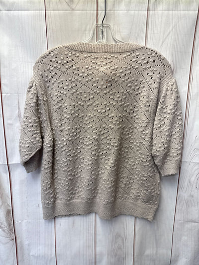 Cyrus Women's Size XL Tan Cardigan