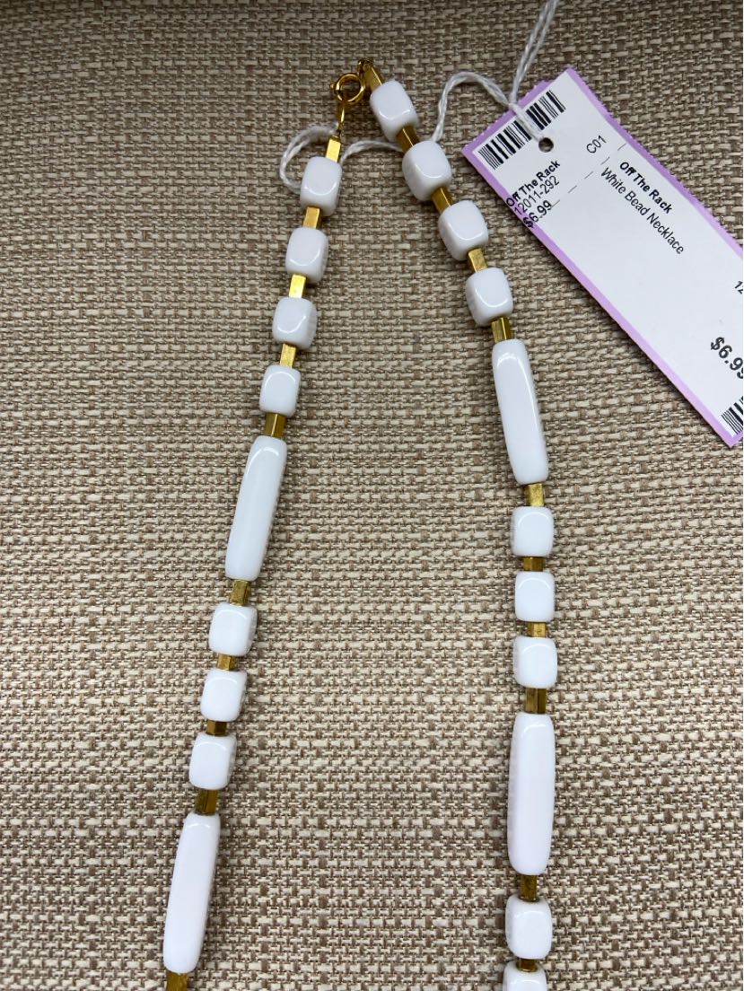 White Bead Necklace