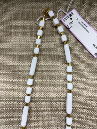 White Bead Necklace