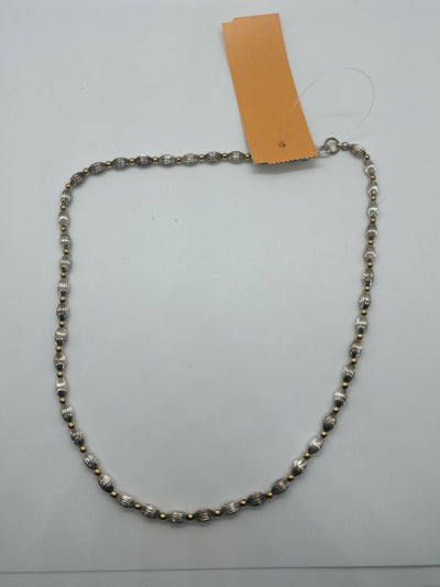 Silver & Gold Beaded Necklace