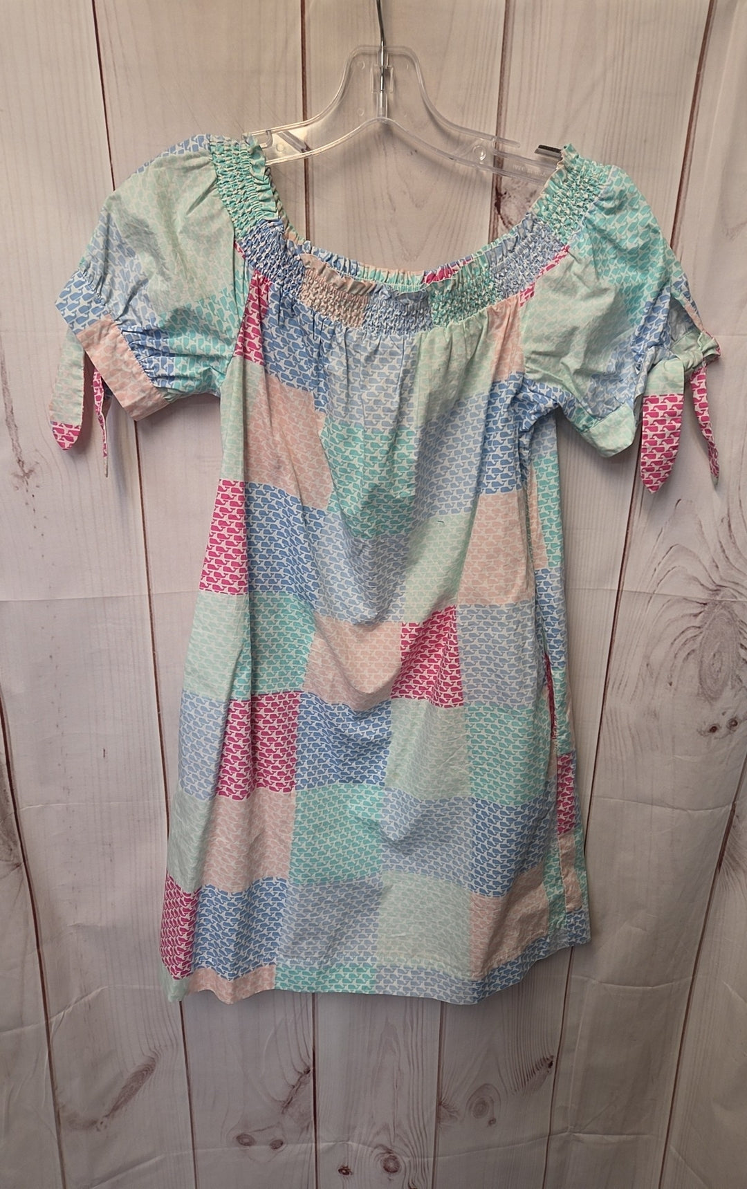 vineyard vines off the shoulder dress Vineyard Vines X Target Women's Size S Patchwork Whale Off Shoulder Dr – Off  The Rack