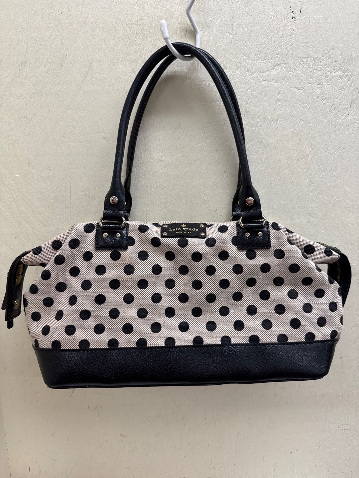 Kate Spade Black & White Polka Dot Purse Bag