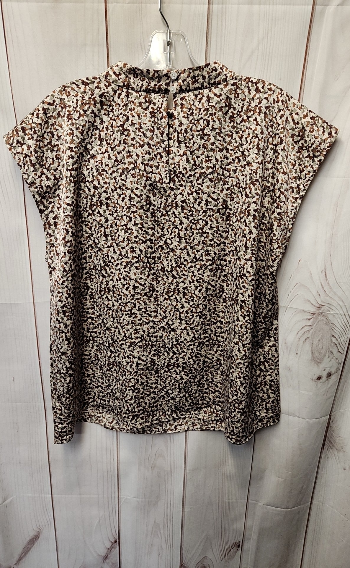 Ann Taylor Women's Size XL Brown Short Sleeve Top