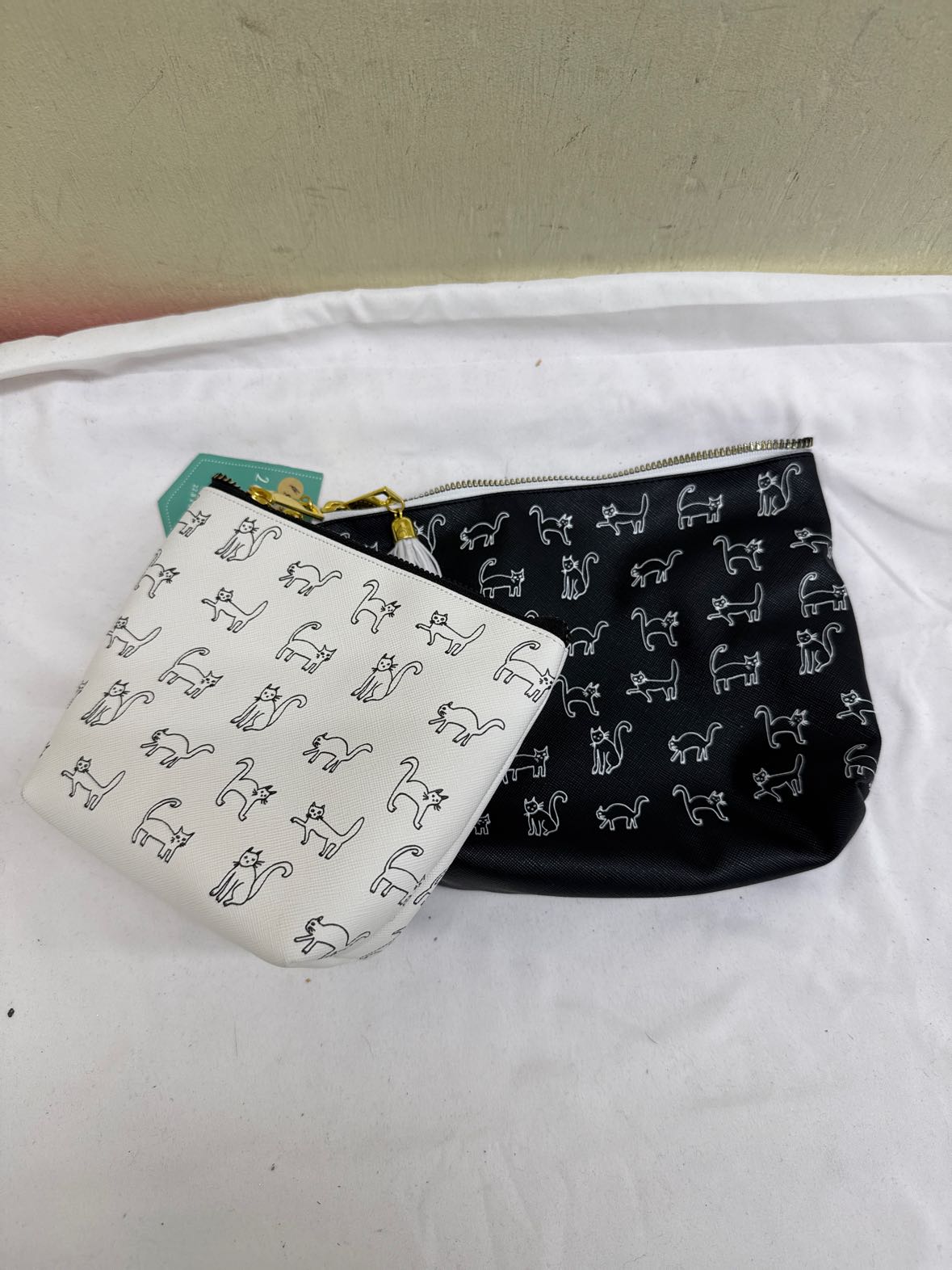 NWT OCS Designs Black & White Pouches
