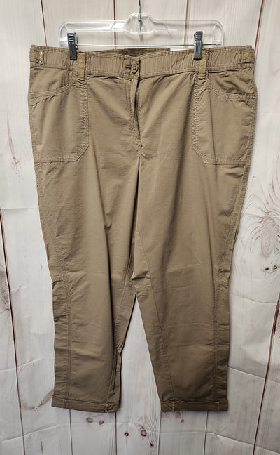 NWT Chico's Women's Size 3 = US 16 Brown Pants